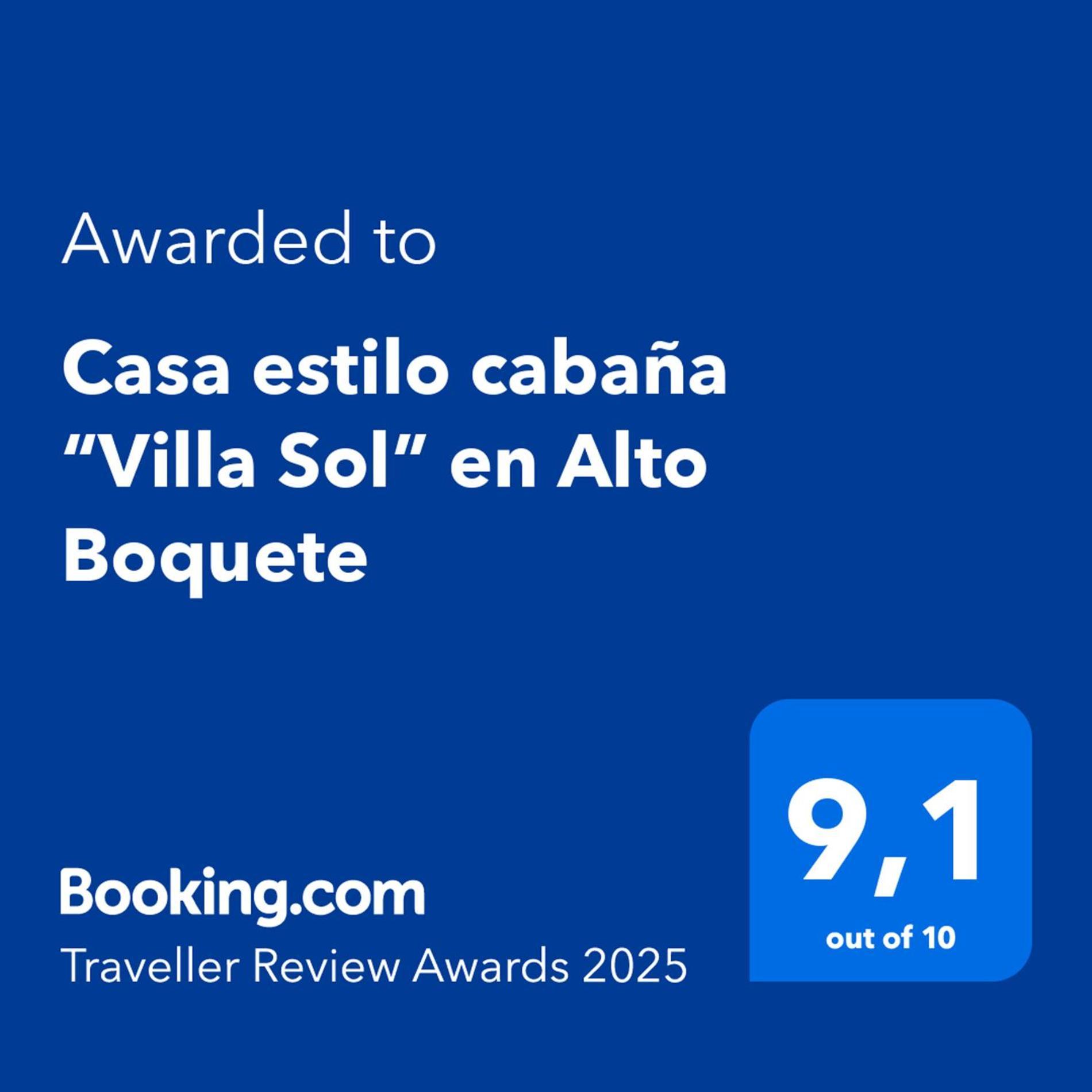 Hébergement de vacances Casa Estilo “villa Sol” En Alto Boquete